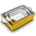 Nutrichef Ceramic Bakeware Yellow NCCREX62